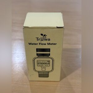 Water Flow Meter Brass Inlet Garden Hose Gallon Liter Consumption Meter New 1PC